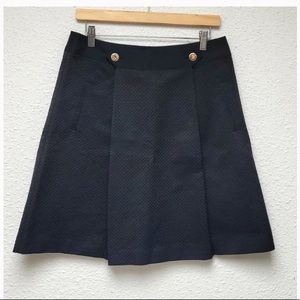 Ted baker Majam black textured aline skirt size 3 nwt